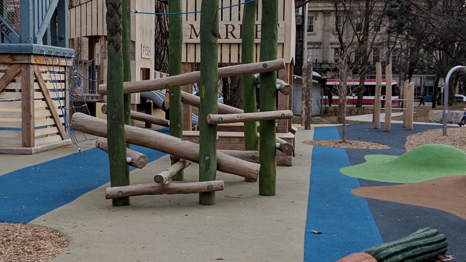 A children's playground in St. James Park, Toronto