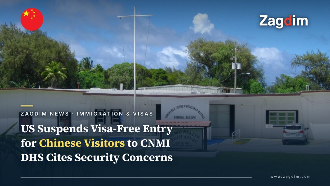 US Suspends Visa-Free Travel for Chinese Visitors to the Northern Mariana Islands