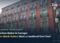 Residential apartment building in Madrid, illustrating an article comparing European tenant eviction protections