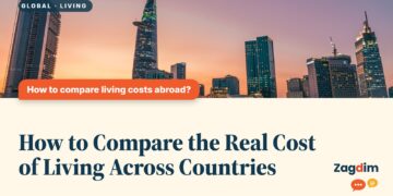Ho Chi Minh City skyline at sunset, illustrating How to Compare the Real Cost of Living Across Countries
