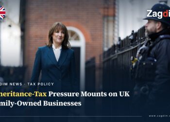 UK Chancellor Rachel Reeves carrying the red Budget box outside 11 Downing Street
