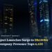 Night skyline of Dubai Marina, illustrating Dubai's real estate project launches and business investment activity