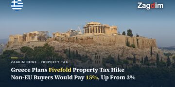 View of the Acropolis and Parthenon in Athens, Zagdim News Greece property tax cover