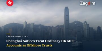 Hong Kong Central skyline and Star Ferry, representing ordinary MPF accounts mistakenly flagged as offshore trusts by Shanghai tax officials