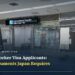 Narita Airport international transfer area, illustrating Japan entry/visa document checks