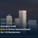 London Canary Wharf financial district skyline, illustrating OakNorth's partnership with Wise Platform for UK business international payments