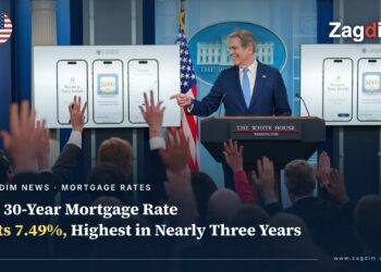 US 30-Year Mortgage Rate Hits 7.49%, Highest in Nearly Three Years