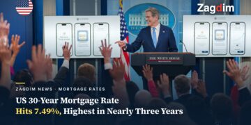 US 30-Year Mortgage Rate Hits 7.49%, Highest in Nearly Three Years