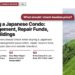 Aerial view of grassy hill path above farmland, illustrating Buying a Japanese Condo: Management, Repair Funds, Old Buildings