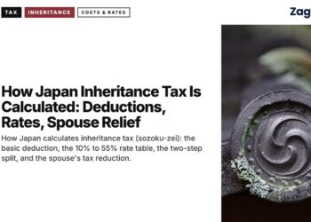 Close-up temple roof ornament with swirl design, illustrating How Japan Inheritance Tax Is Calculated: Deductions, Rates, Spouse Relief