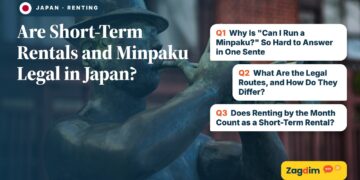 Bronze street statue of man playing trumpet, illustrating Are Short-Term Rentals and Minpaku Legal in Japan?
