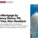 Looking up at modern glass skyscrapers, illustrating Japan Mortgage by Residency Status: PR, Work Visa, Non-Resident