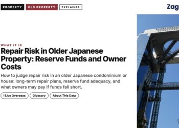 Umeda Sky Building futuristic rooftop structure Osaka, illustrating Repair Risk in Older Japanese Property: Reserve Funds and Owner Costs