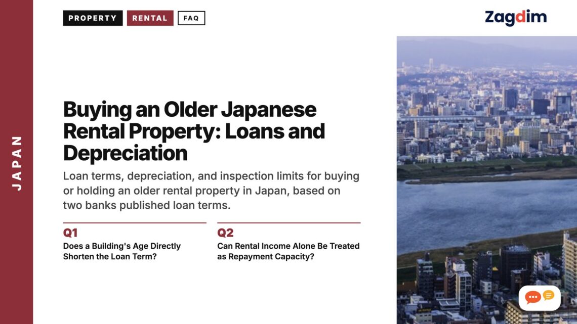 Wide aerial panorama of city with river, illustrating Buying an Older Japanese Rental Property: Loans and Depreciation