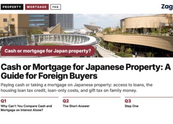 Rooftop garden walkway with circular structure, illustrating Cash or Mortgage for Japanese Property: A Guide for Foreign Buyers