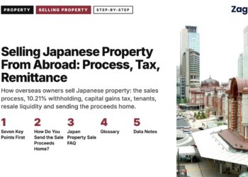 Tokyo Station red-brick building among skyscrapers, illustrating Selling Japanese Property From Abroad: Process, Tax, Remittance