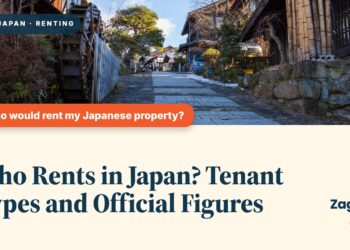 Stone-paved lane through historic townscape, illustrating Who Rents in Japan? Tenant Types and Official Figures