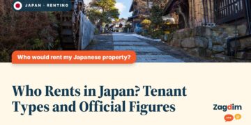 Stone-paved lane through historic townscape, illustrating Who Rents in Japan? Tenant Types and Official Figures