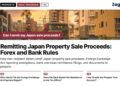 Tram approaching crossing at sunset residential street, illustrating Remitting Japan Property Sale Proceeds: Forex and Bank Rules