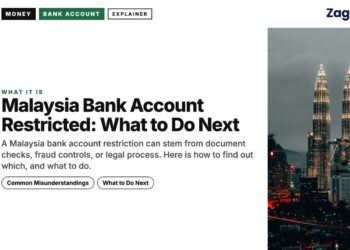 Moody Kuala Lumpur skyline at night, illustrating Malaysia Bank Account Restricted: What to Do Next