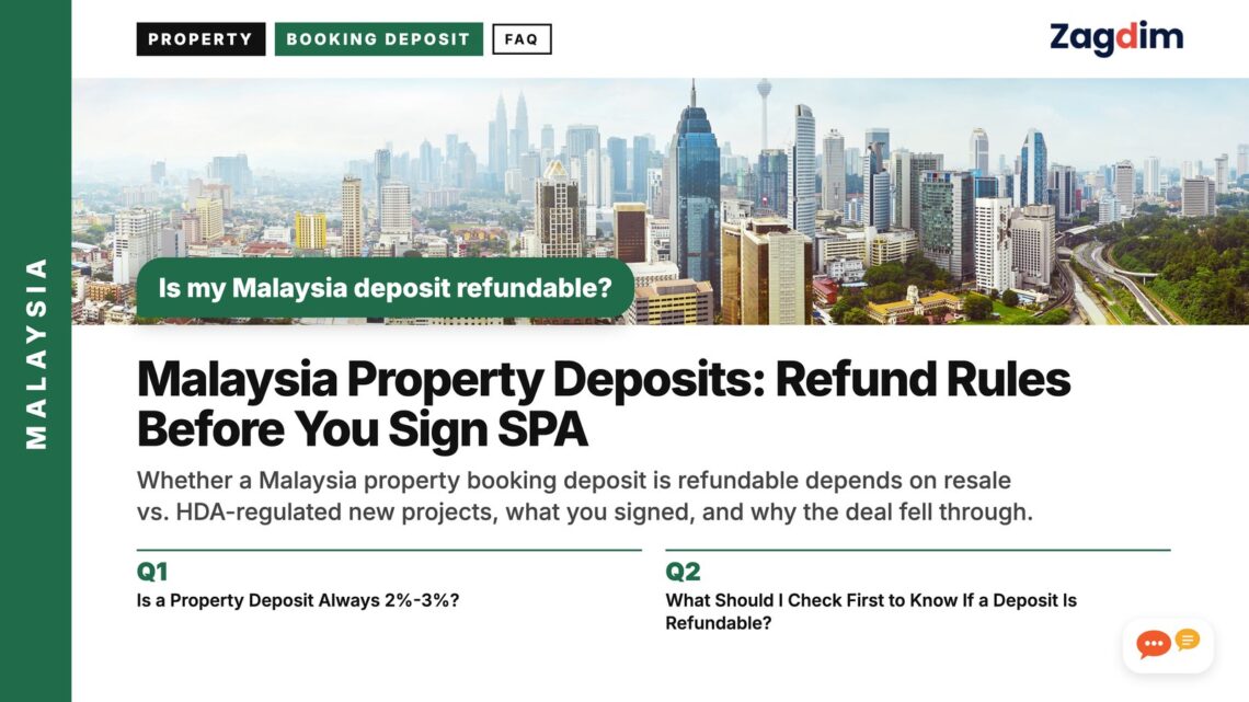 Panoramic daytime view of the Kuala Lumpur skyline, illustrating Malaysia Property Deposits: Refund Rules Before You Sign SPA