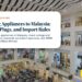 Shopping mall atrium interior with a wave-patterned ceiling, illustrating Bringing Appliances to Malaysia: Voltage, Plugs, and Import Rules