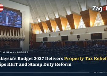 Interior of Malaysia's Dewan Rakyat (House of Representatives) chamber, where Budget 2027 was tabled