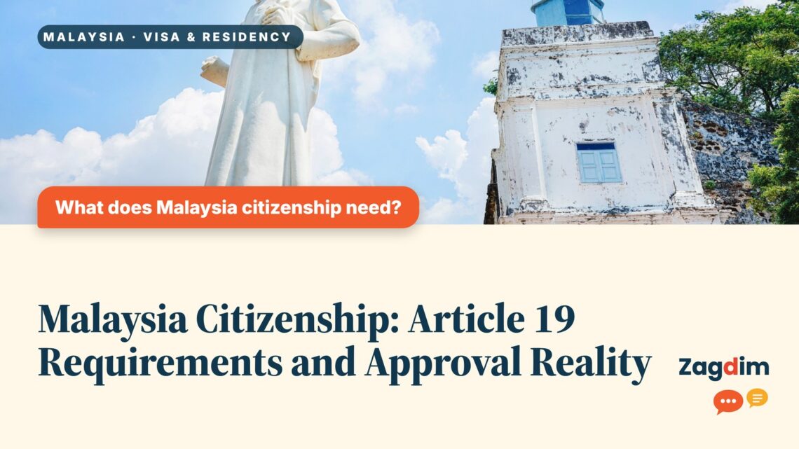 Statue of St Francis Xavier at St Paul's Hill Malacca, illustrating Malaysia Citizenship: Article 19 Requirements and Approval Reality