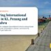 Long wooden boardwalk leading to beach huts, illustrating Comparing International Schools in KL, Penang and Johor Bahru