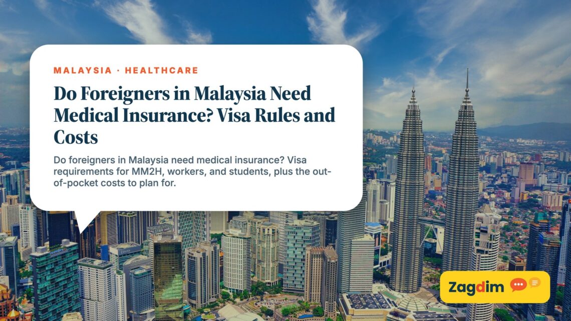 Panoramic daytime view of Kuala Lumpur skyline, illustrating Do Foreigners in Malaysia Need Medical Insurance? Visa Rules and Costs
