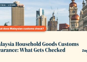 Street view of Sultan Abdul Samad Building, Kuala Lumpur, illustrating Malaysia Household Goods Customs Clearance: What Gets Checked