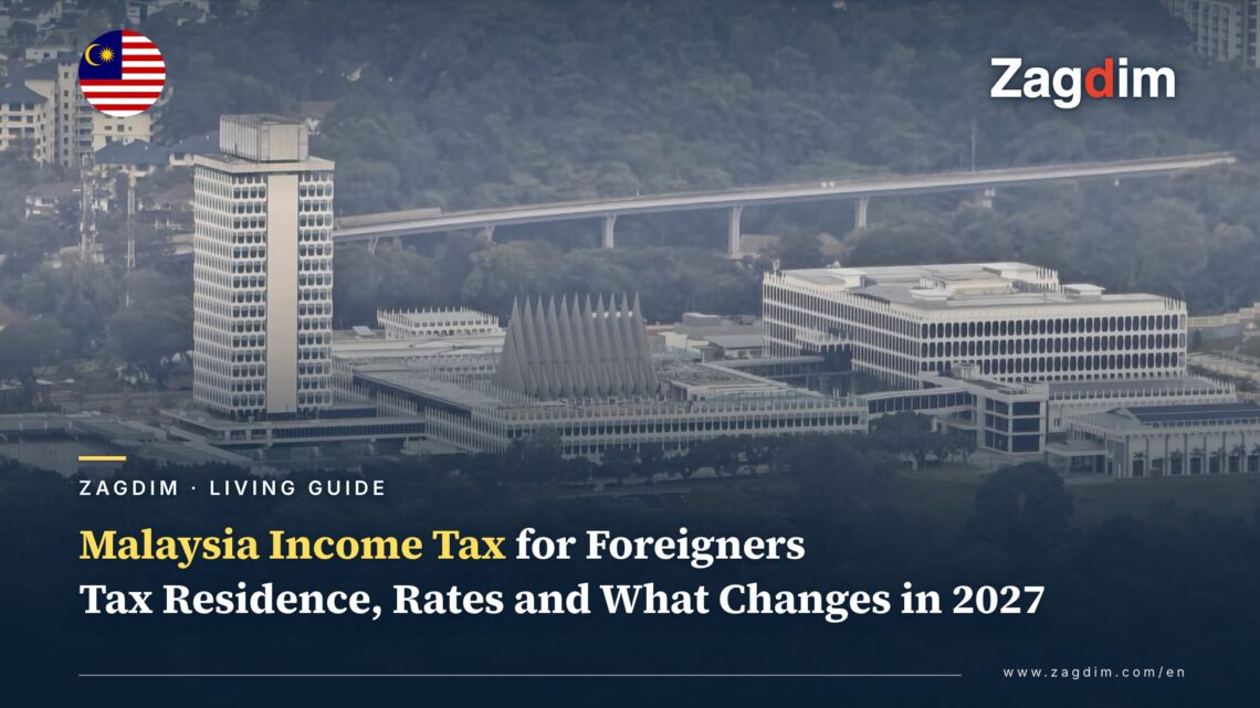 Malaysia Income Tax for Foreigners Working There: Tax Residence, Resident and Non-Resident Rates, and What Changes From 2027