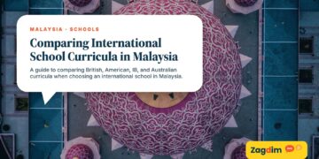 Aerial view of ornate mosaic courtyard pattern, illustrating Comparing International School Curricula in Malaysia