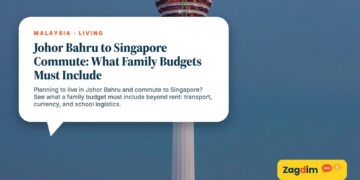 KL Tower rising above the city skyline, illustrating Johor Bahru to Singapore Commute: What Family Budgets Must Include