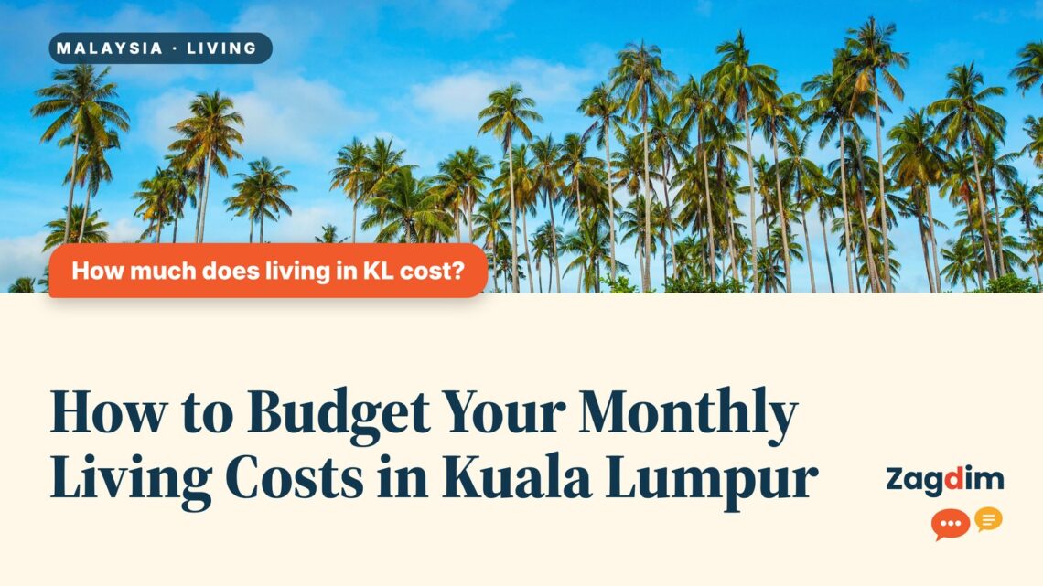 Tall palm trees against a blue sky, illustrating How to Budget Your Monthly Living Costs in Kuala Lumpur