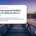 City skyline at sunset reflected in lake with jetty, illustrating Local vs. International Medical Insurance in Malaysia: How to Compare