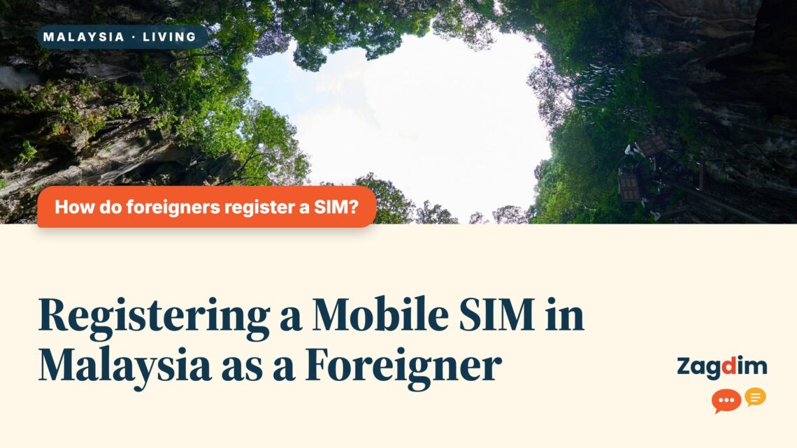 Natural cave opening framed by rock with greenery beyond, illustrating Registering a Mobile SIM in Malaysia as a Foreigner