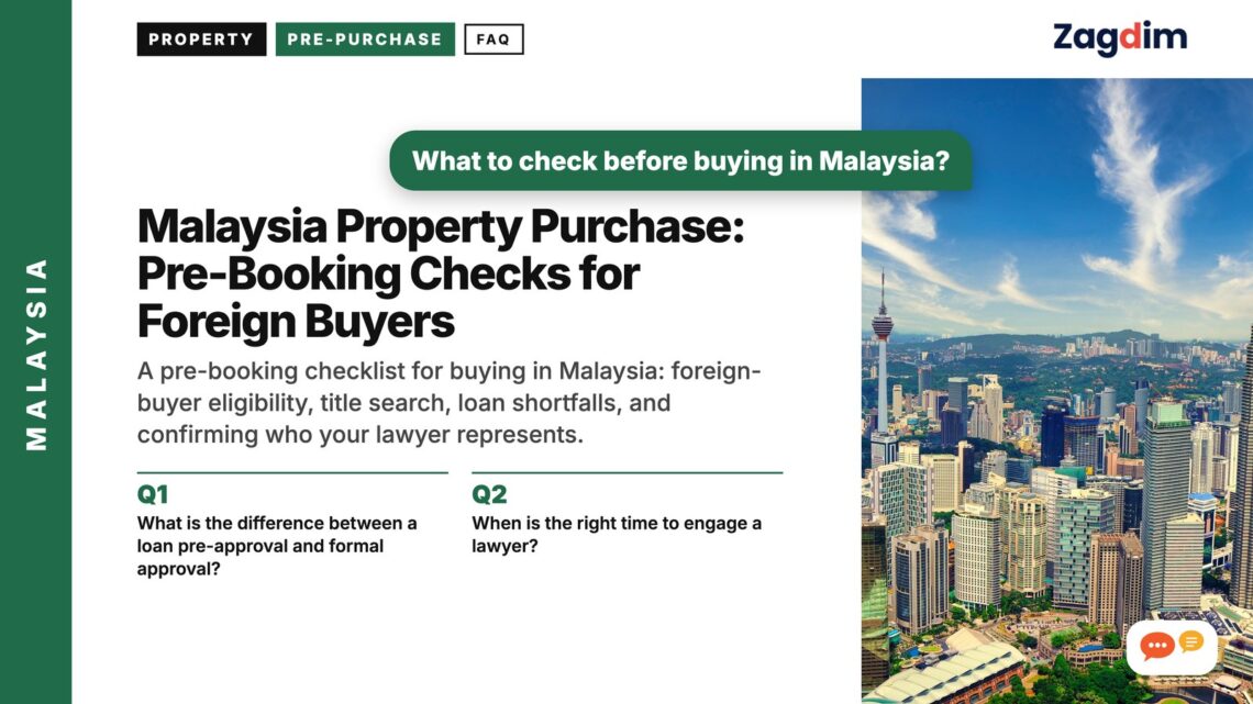 Panoramic daytime view of Kuala Lumpur skyline, illustrating Malaysia Property Purchase: Pre-Booking Checks for Foreign Buyers