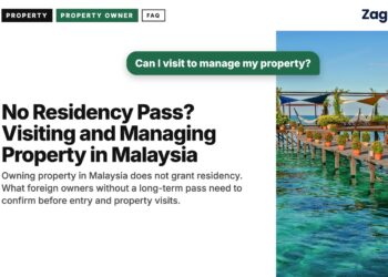 Wooden jetty with pergola over turquoise sea, illustrating No Residency Pass? Visiting and Managing Property in Malaysia