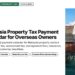 Stilt chalets over turquoise water at a resort, illustrating Malaysia Property Tax Payment Calendar for Overseas Owners