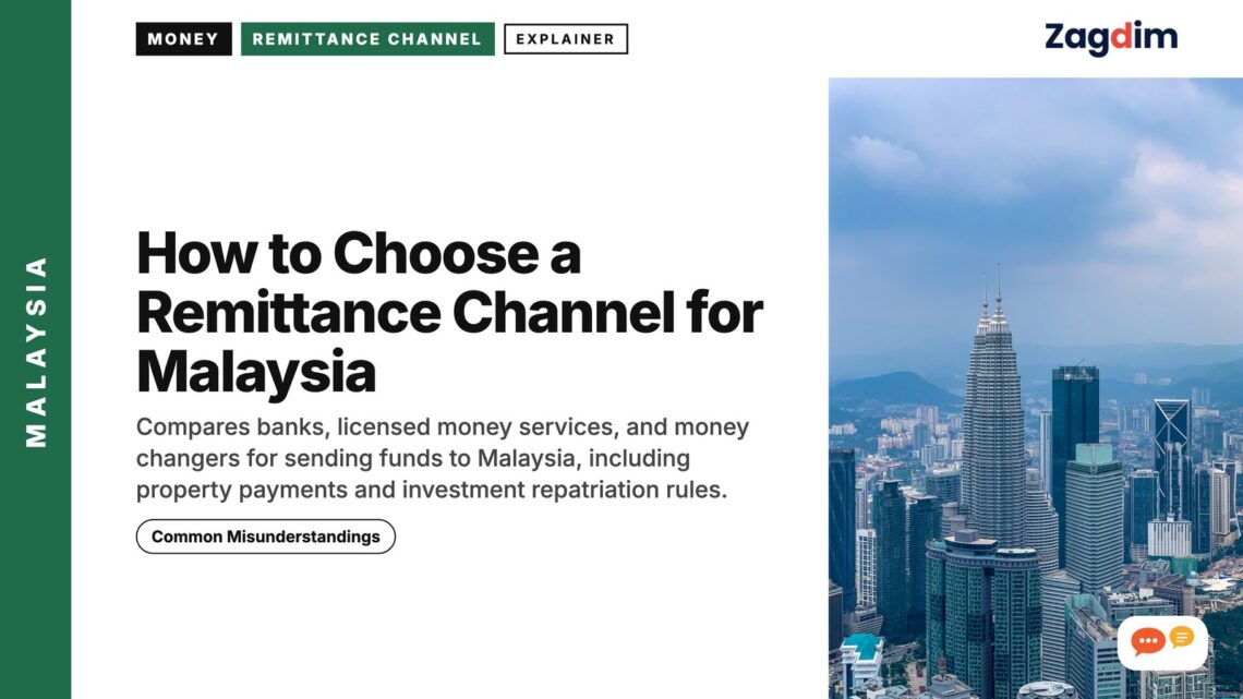 Kuala Lumpur skyline aerial with Petronas Towers and hills, illustrating How to Choose a Remittance Channel for Malaysia