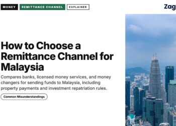Kuala Lumpur skyline aerial with Petronas Towers and hills, illustrating How to Choose a Remittance Channel for Malaysia