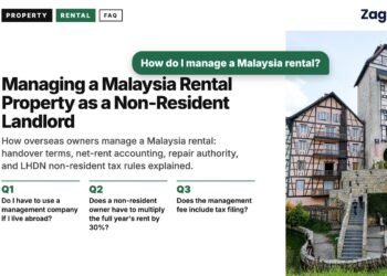 Bavarian-style themed resort with pond and flags, illustrating Managing a Malaysia Rental Property as a Non-Resident Landlord