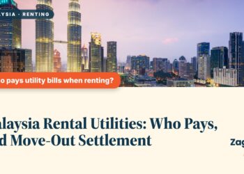 Kuala Lumpur skyline at twilight with Petronas Towers, illustrating Malaysia Rental Utilities: Who Pays, and Move-Out Settlement