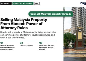 Empty plaza with clock tower and colonial buildings, illustrating Selling Malaysia Property From Abroad: Power of Attorney Rules