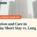 Kuala Lumpur street lined with skyscrapers and trees, illustrating Medication and Care in Malaysia: Short Stay vs. Long Stay