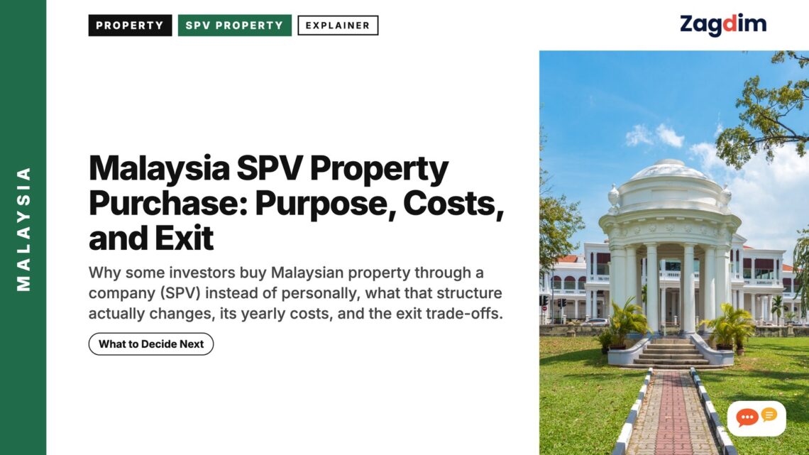 White domed colonial pavilion in a park, illustrating Malaysia SPV Property Purchase: Purpose, Costs, and Exit