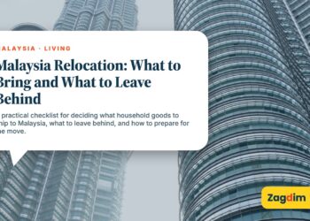 Low angle view of the Petronas Towers, illustrating Malaysia Relocation: What to Bring and What to Leave Behind