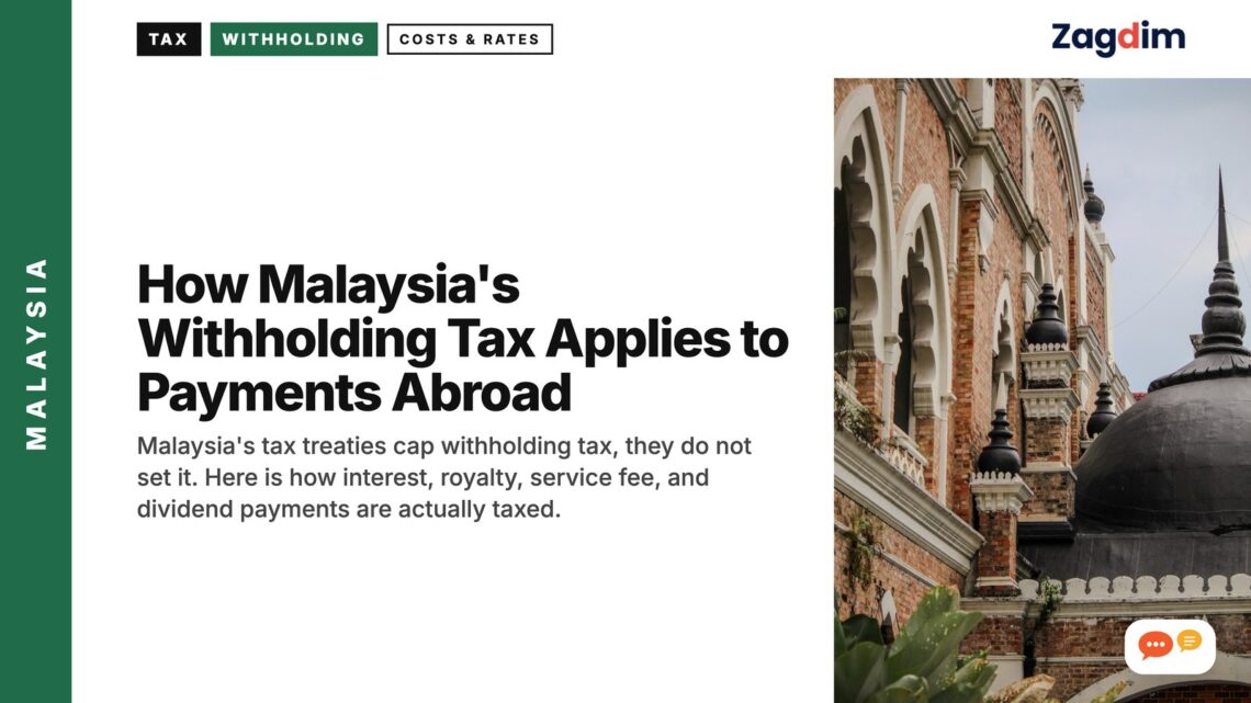 Close-up of Moorish arches and domes on a heritage building, illustrating How Malaysia's Withholding Tax Applies to Payments Abroad