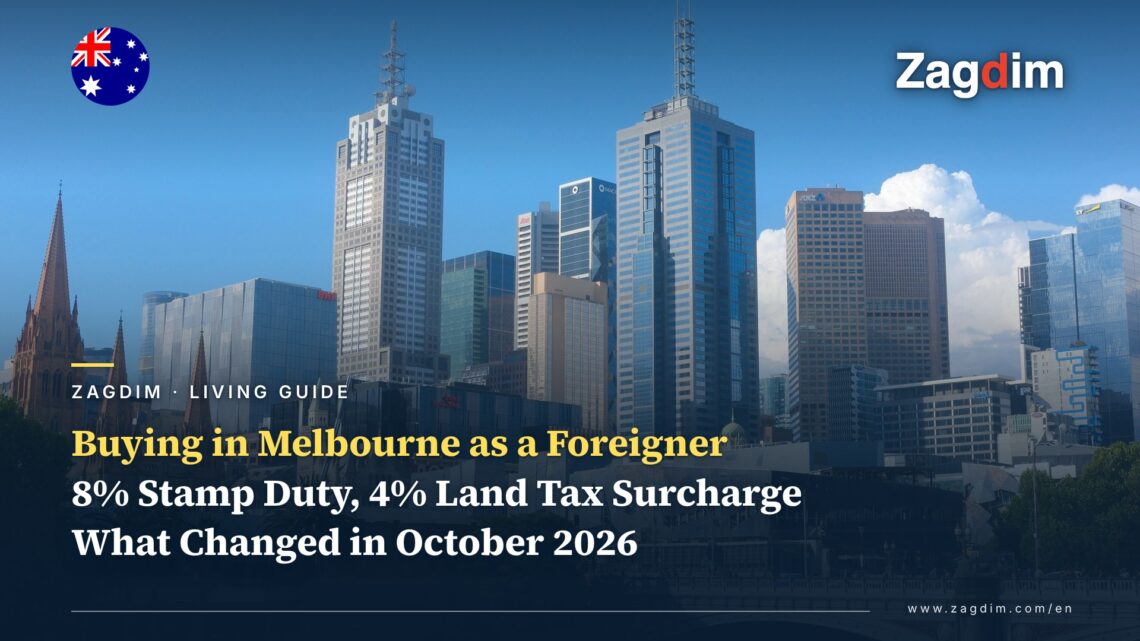 What Taxes Do Foreign Buyers in Melbourne Pay? Victoria’s 8% Duty, 4% Land Tax Surcharge and the October 2026 Relief